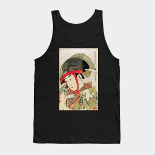 Japanese Woman in Traditional Wear Tank Top